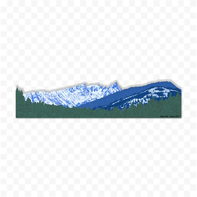 Trapper Peak Sticker Wrap - Bitterroot Mountains, Montana
