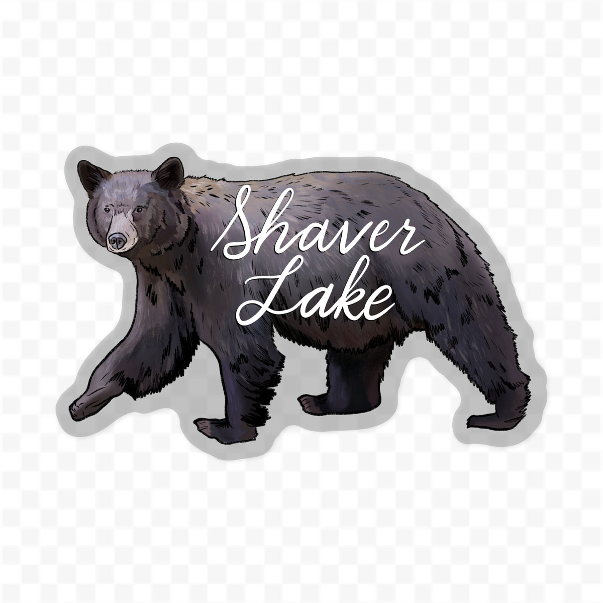 Shaver Lake - Black Bear Sticker