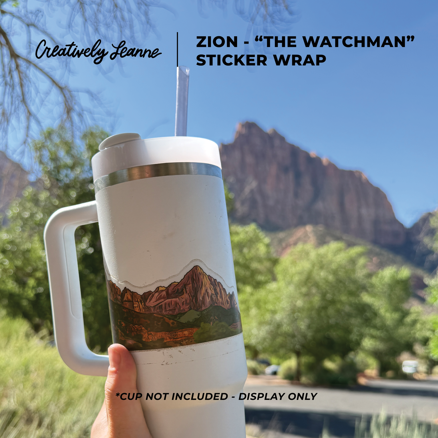 Zion National Park Sticker Wrap - "The Watchman"