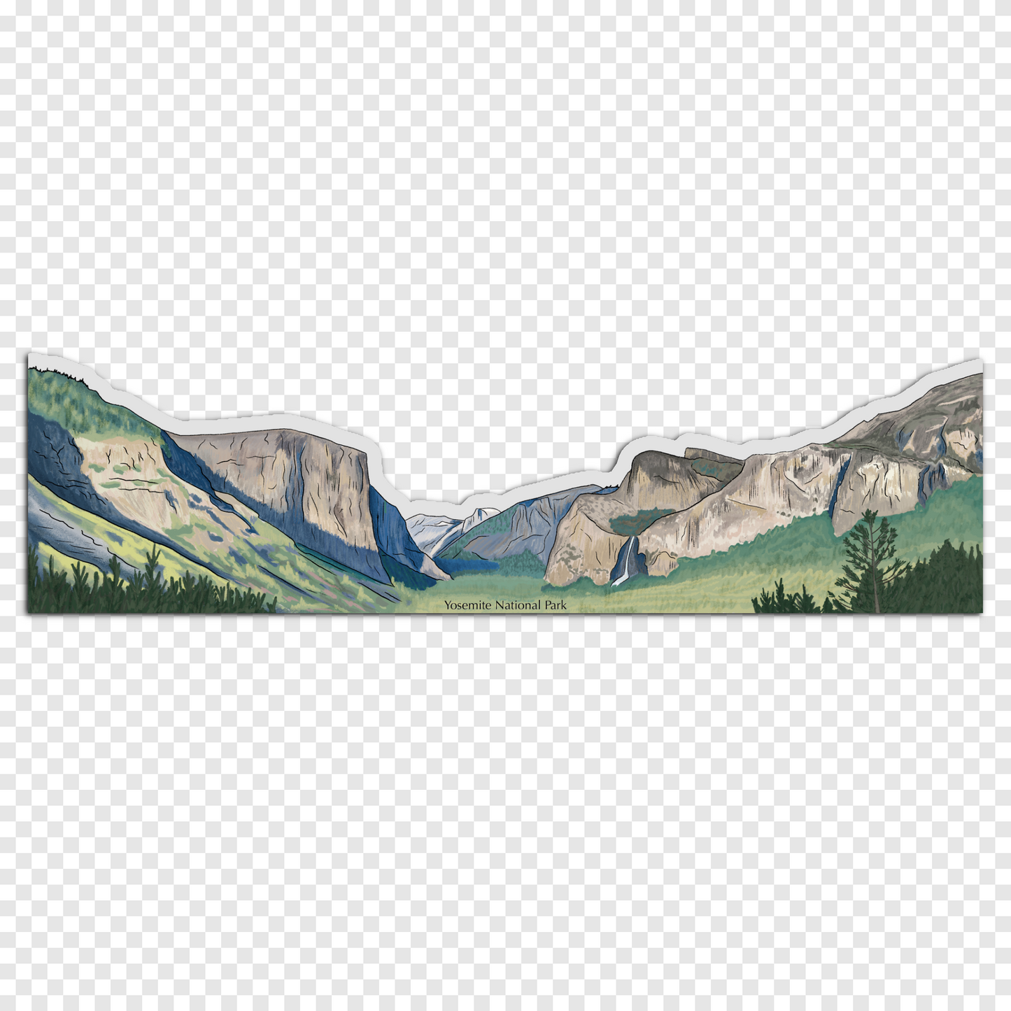 Yosemite Tunnel View Sticker Wrap