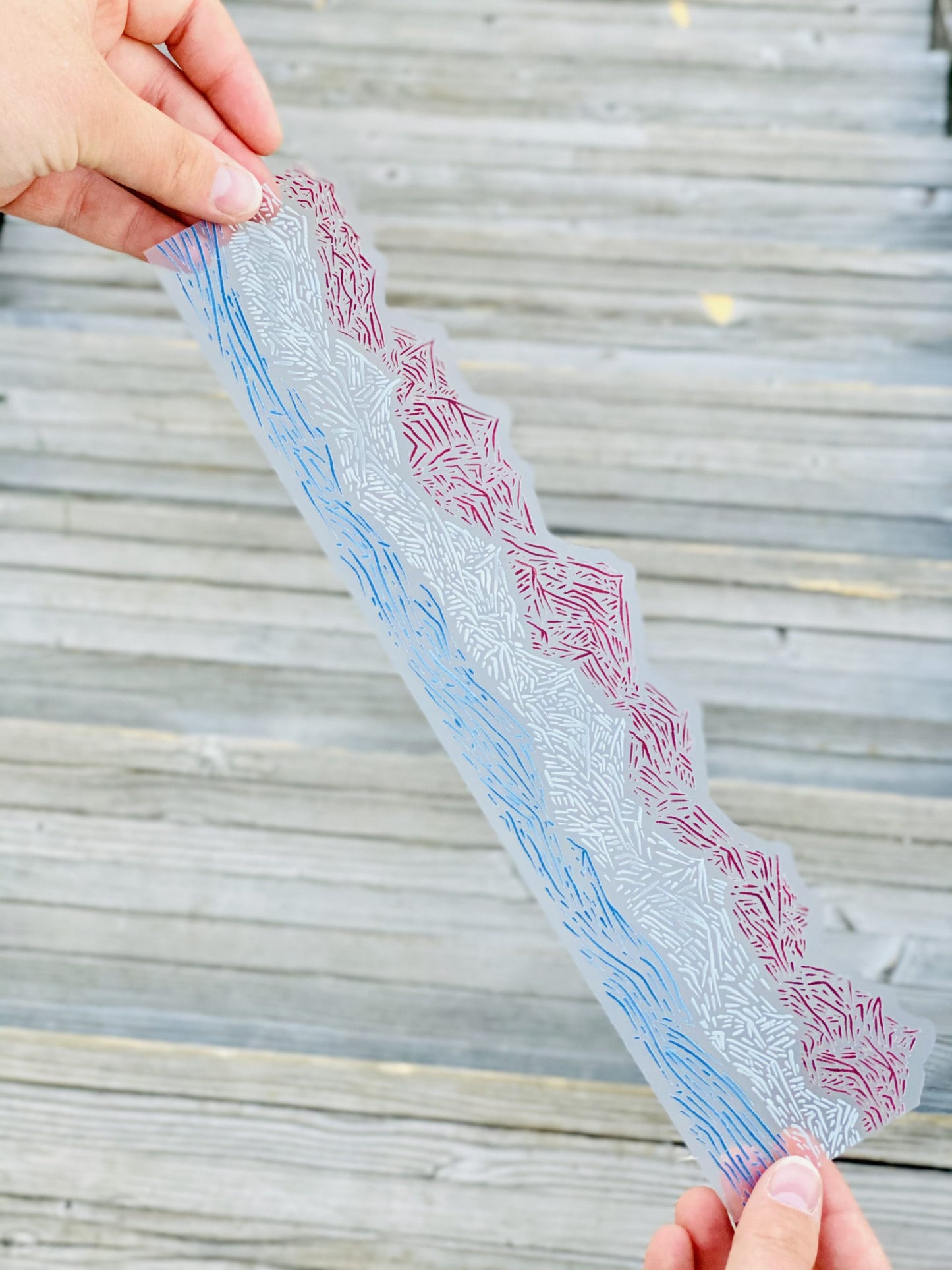 Patriotic Mountain Sticker Wrap