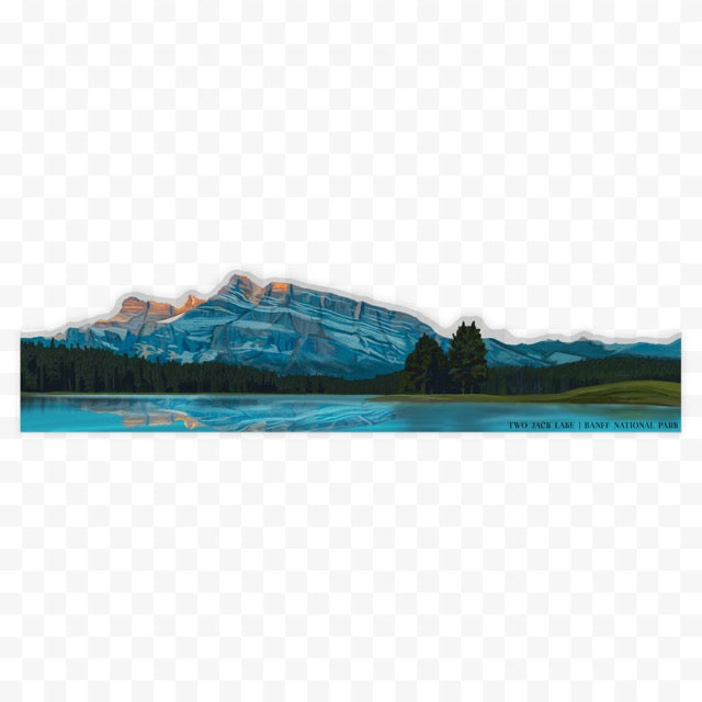 Two Jack Lake Sticker Wrap - Banff National Park