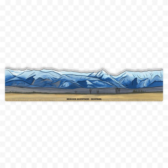 Bridger Mountains Sticker Wrap - Bozeman, Montana