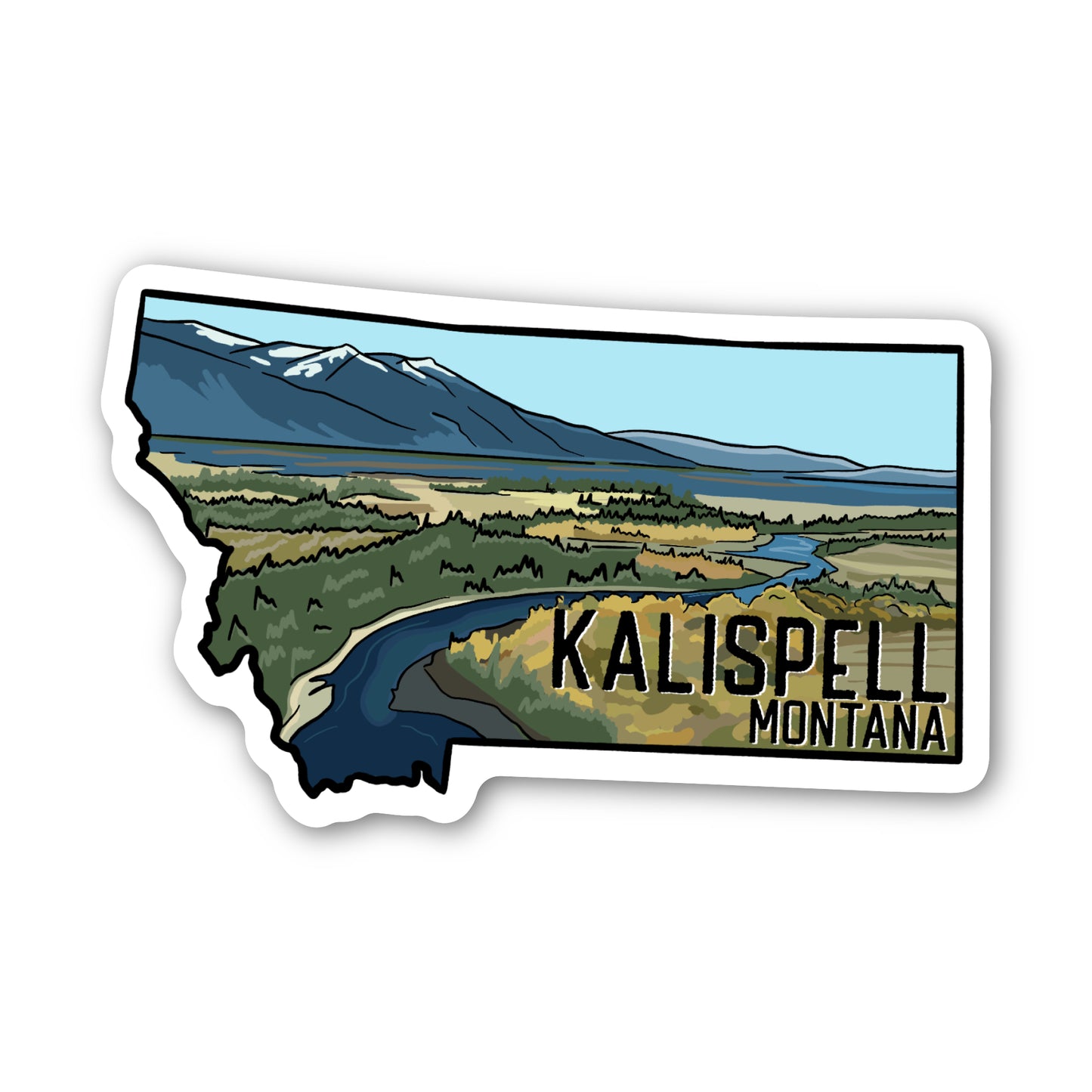 Kalispell - Montana Sticker