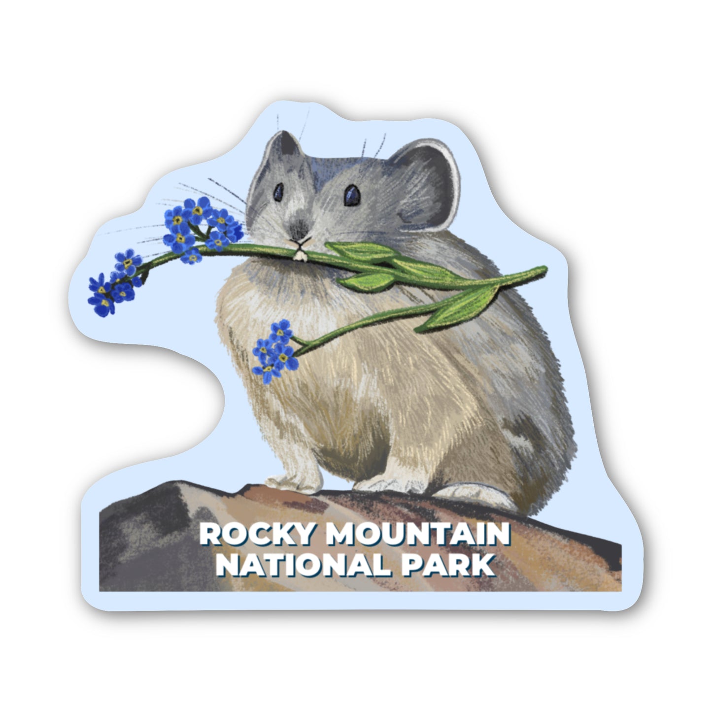 Pika Sticker - Rocky Mountain National Park