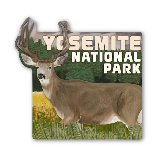 Yosemite Mule Deer Sticker