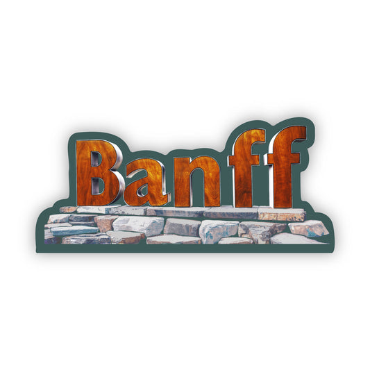 Banff National Park Sign Sticker