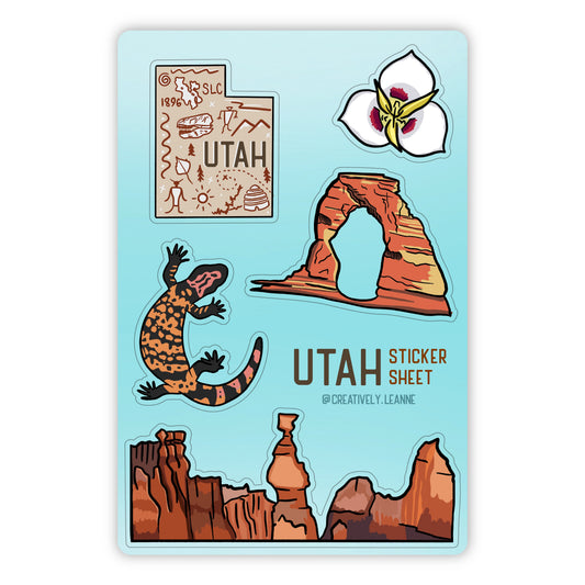 Utah Sticker Sheet