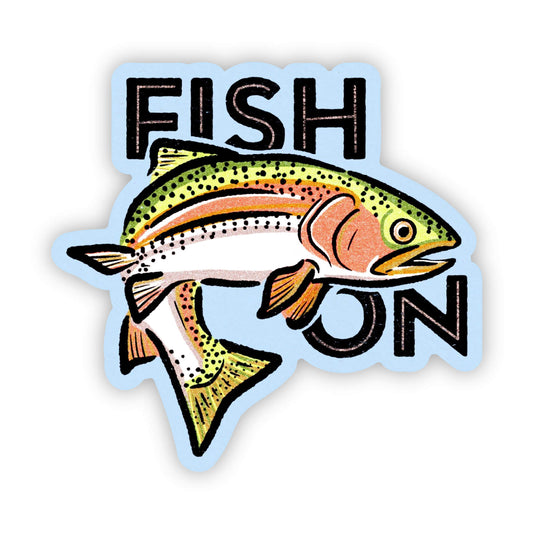 Fish On Trout Sticker