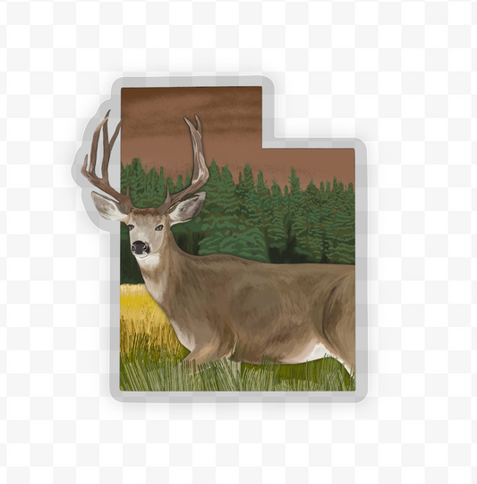 Utah Mule Deer Sticker