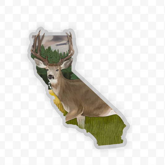 California Mule Deer Sticker