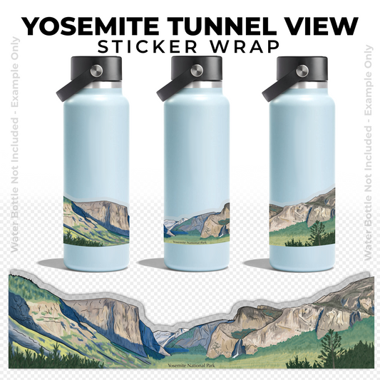 Yosemite Tunnel View Sticker Wrap
