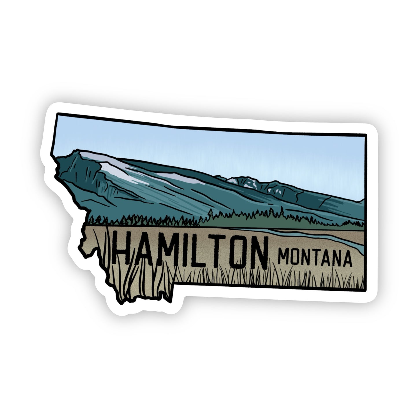 Hamilton Montana Sticker