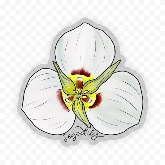 Sego Lily Wildflower Sticker
