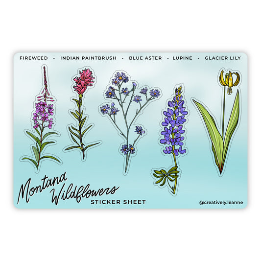 Montana Wildflowers - Sticker Sheet