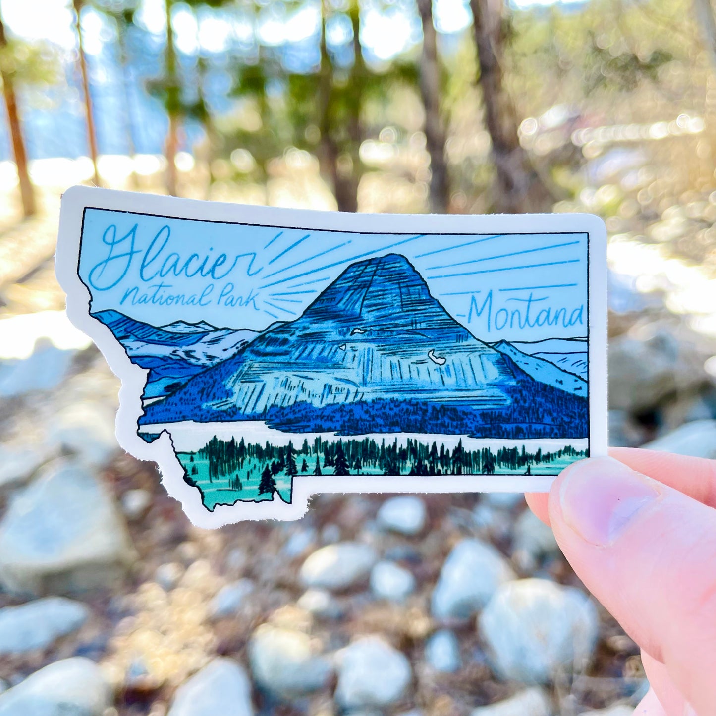 Hidden Lake - Glacier National Park - Montana Sticker
