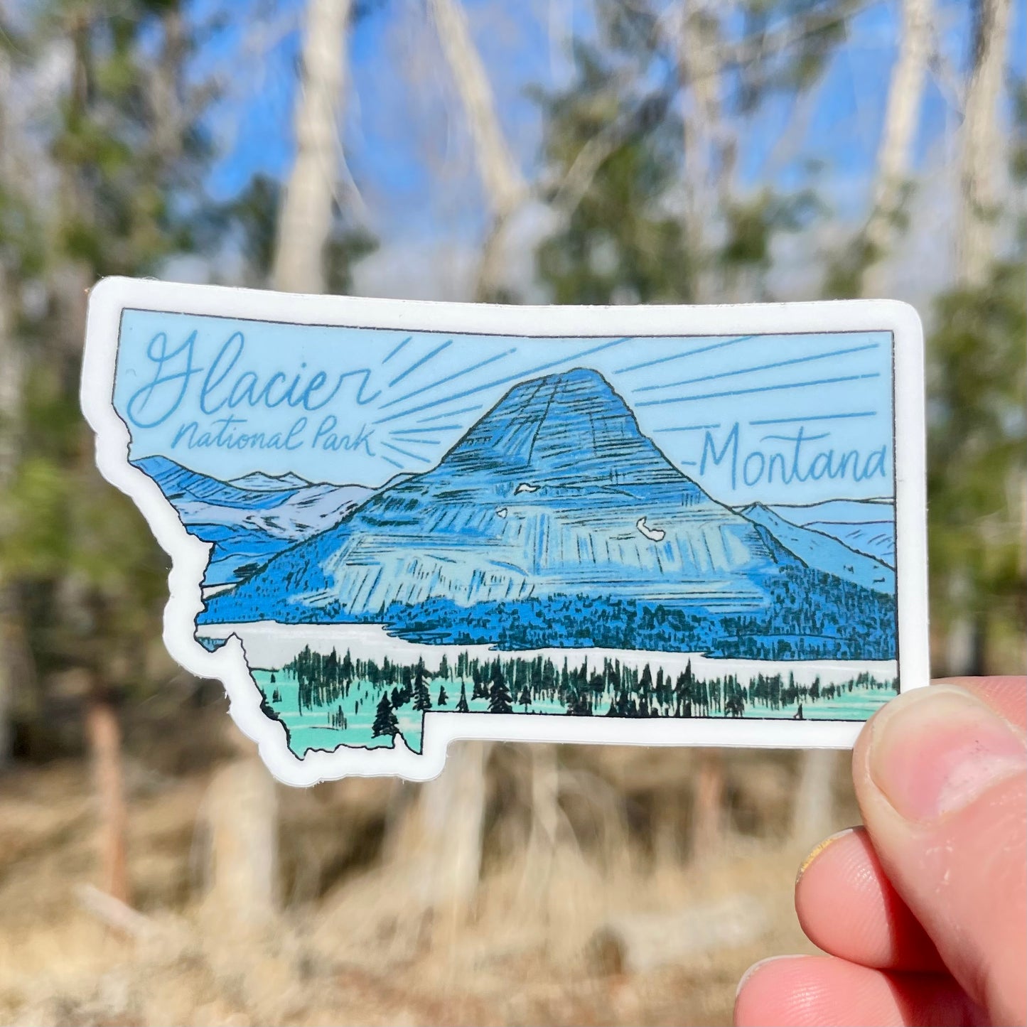 Hidden Lake - Glacier National Park - Montana Sticker